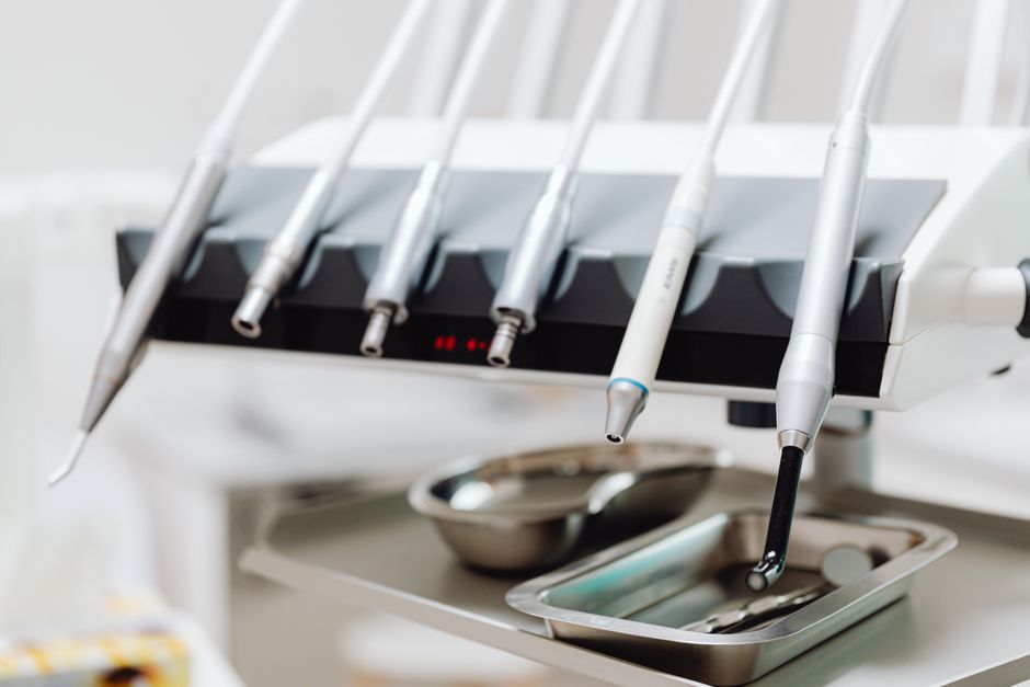 Modern dental tools and equipment in a clinic